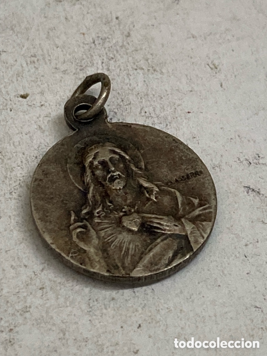 Antig&uuml;edades: Medalla de metal religioso C202 - Foto 1