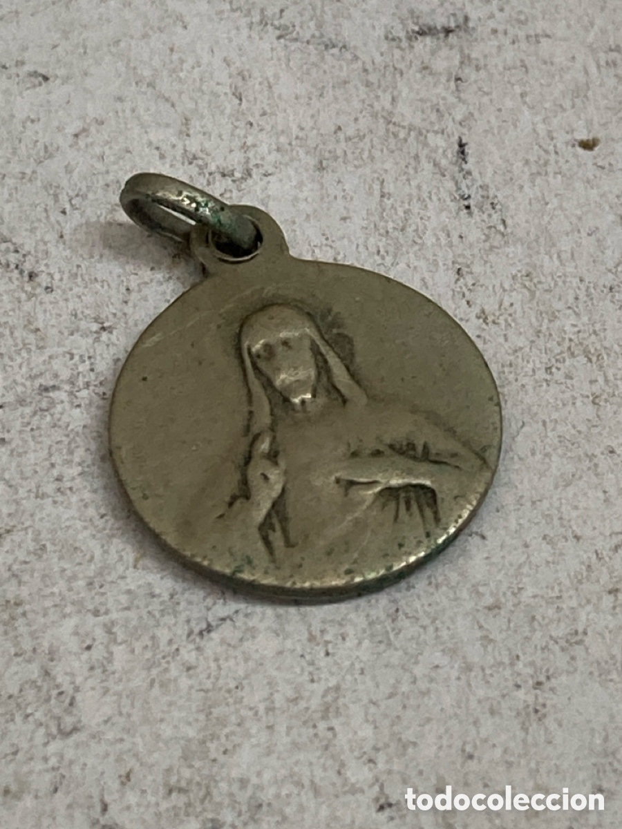 Antig&uuml;edades: Medalla de metal religioso C202 - Foto 1