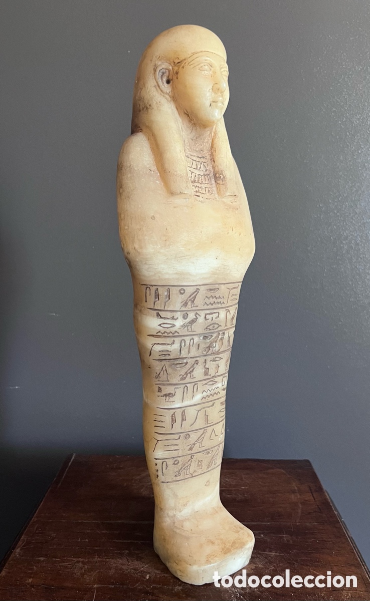 Antig&uuml;edades: Ushabti de alabastro - Foto 1