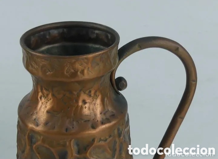 Antig&uuml;edades: Jarra antigua trabajada cobre - Foto 5