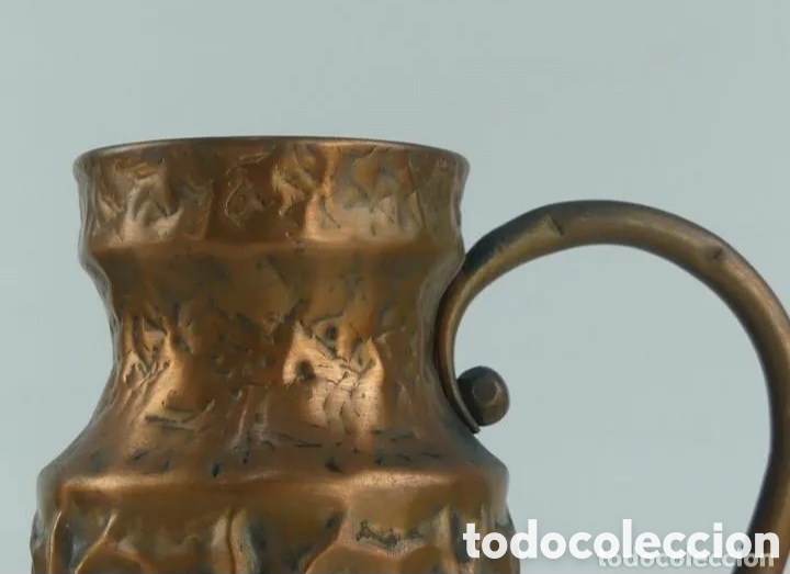 Antig&uuml;edades: Jarra antigua trabajada cobre - Foto 7