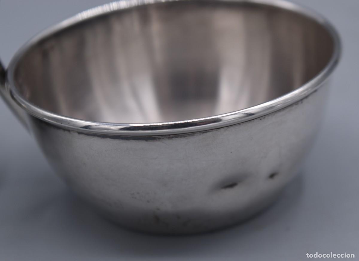 Antig&uuml;edades: Aceitera / vinagrera con soporte de plata - Foto 8