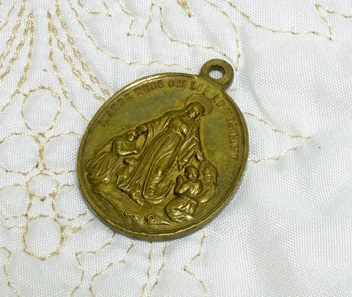 Antig&uuml;edades: MEDALLA EN BRONCE HIJAS DE LA INMACULADA CONCEPCI&Oacute;N - Foto 2