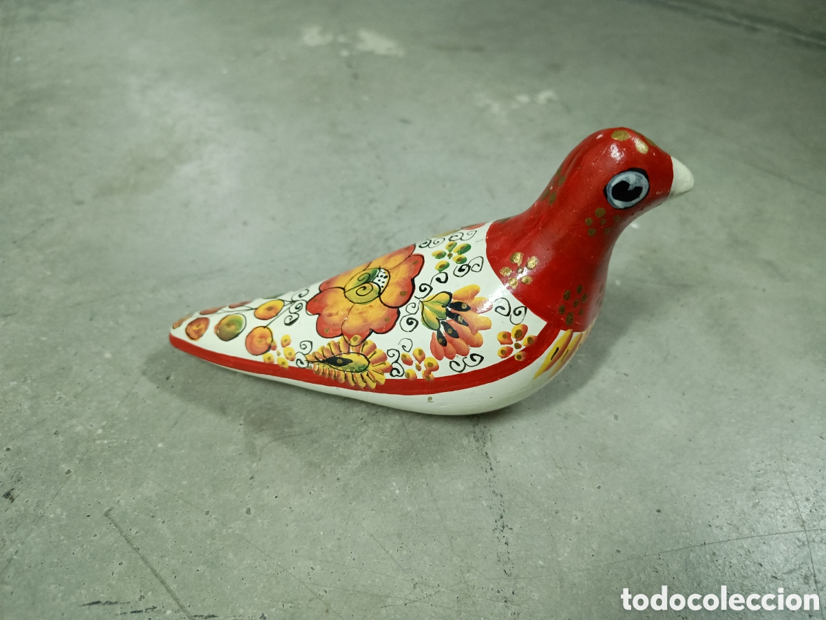 Antig&uuml;edades: PALOMA DE CER&Aacute;MICA PINTADA A MANO - Foto 3