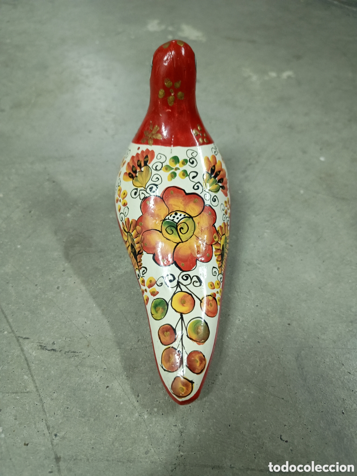 Antig&uuml;edades: PALOMA DE CER&Aacute;MICA PINTADA A MANO - Foto 4