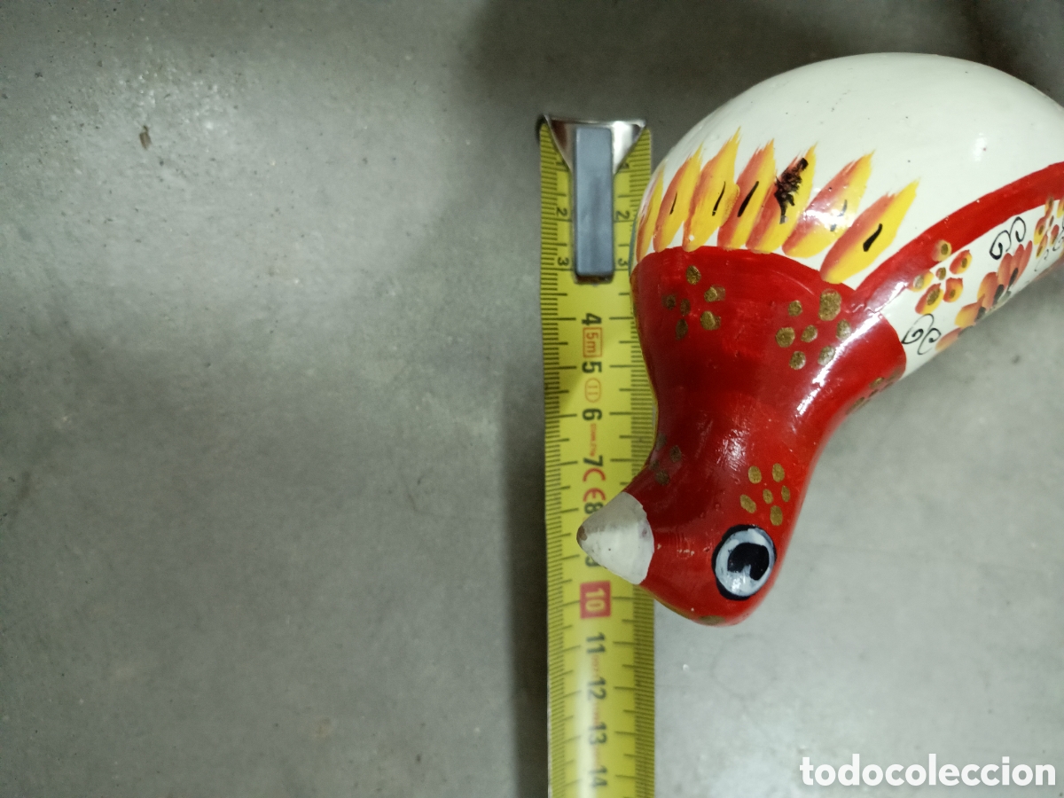 Antig&uuml;edades: PALOMA DE CER&Aacute;MICA PINTADA A MANO - Foto 7