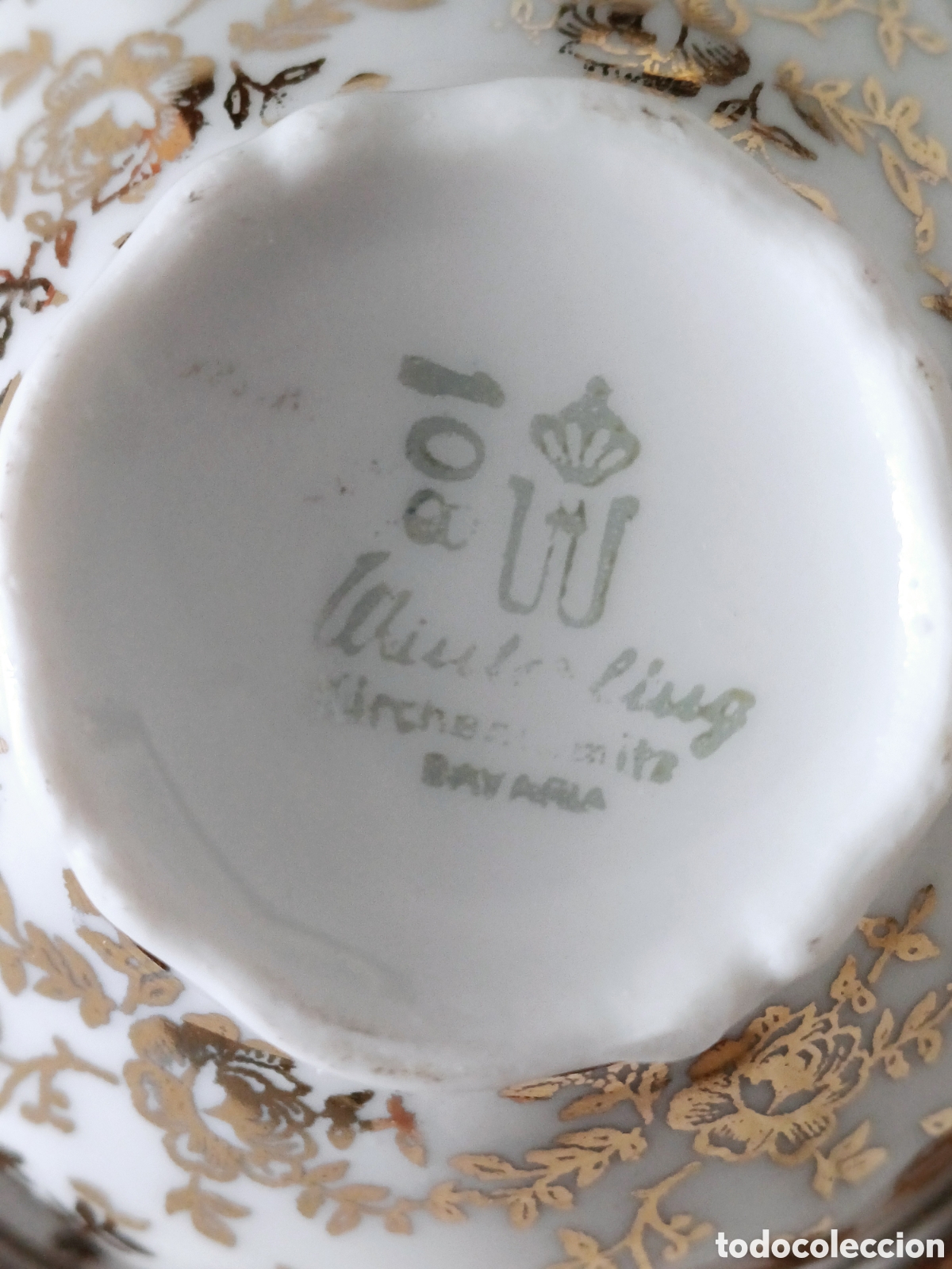 Antig&uuml;edades: Taza y plato caf&eacute; &rdquo; Winterling&rdquo; Baviera - Foto 2