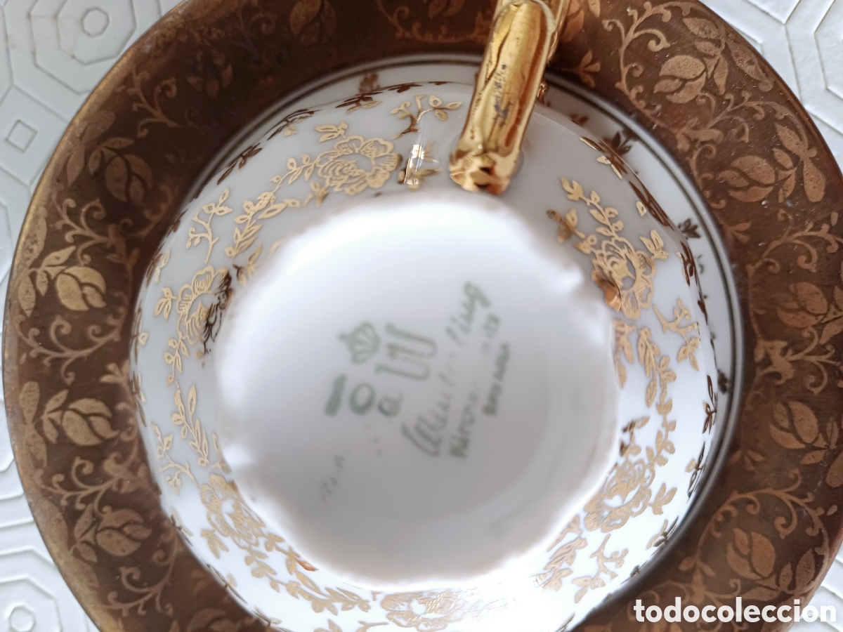 Antig&uuml;edades: Taza y plato caf&eacute; &rdquo; Winterling&rdquo; Baviera - Foto 3
