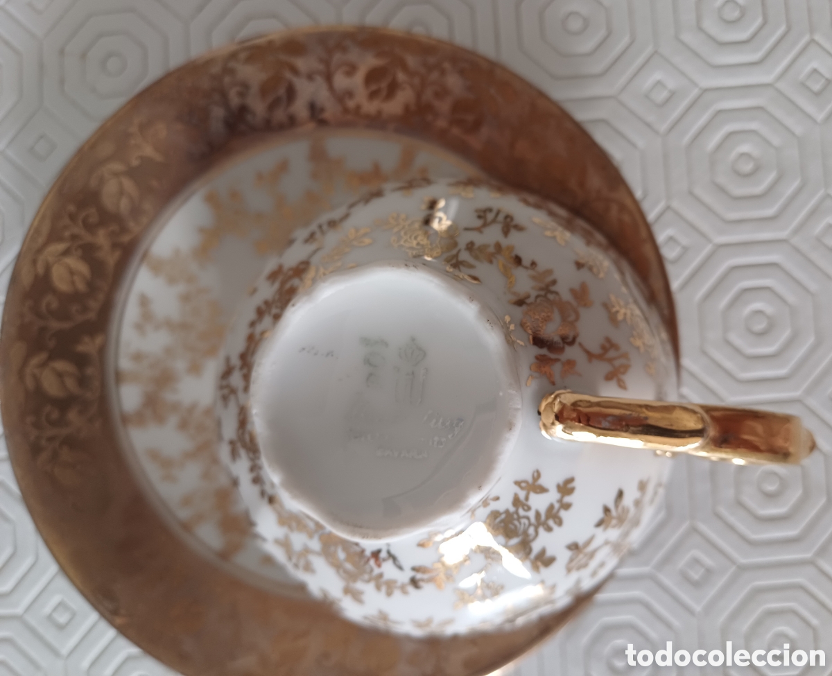Antig&uuml;edades: Taza y plato caf&eacute; &rdquo; Winterling&rdquo; Baviera - Foto 5