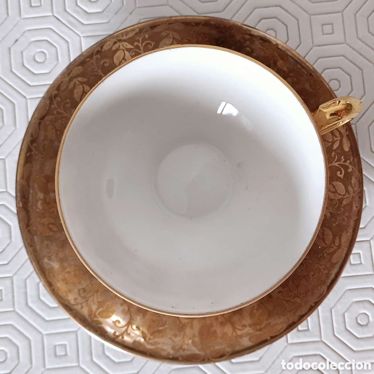 Antig&uuml;edades: Taza y plato caf&eacute; &rdquo; Winterling&rdquo; Baviera - Foto 7