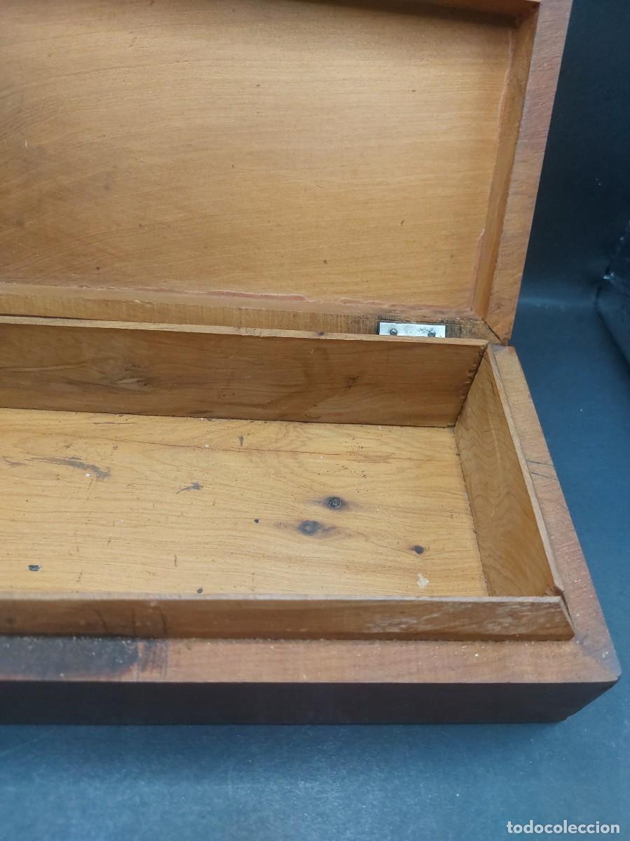 Antig&uuml;edades: CAJA DE MADERA CON DETALLES - Foto 6