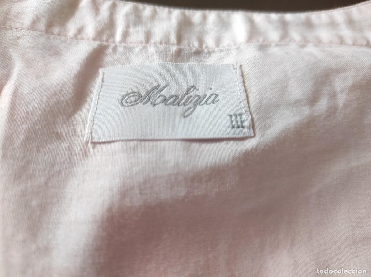 Antig&uuml;edades: ANTIGUO CAMISON ROSA P&Aacute;LIDO CON ENCAJE. - Foto 6