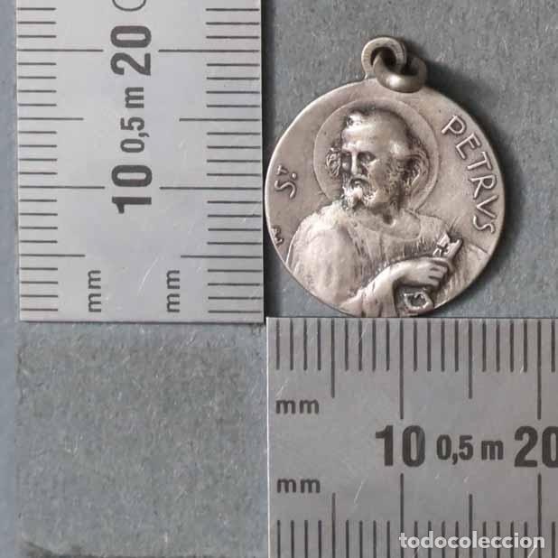 Antig&uuml;edades: MEDALLA. SAN PEDRO. PIO XI. PLATA. - Foto 2