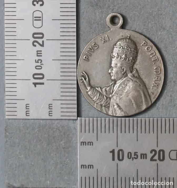 Antig&uuml;edades: MEDALLA. PIO XI. PLATA. - Foto 2