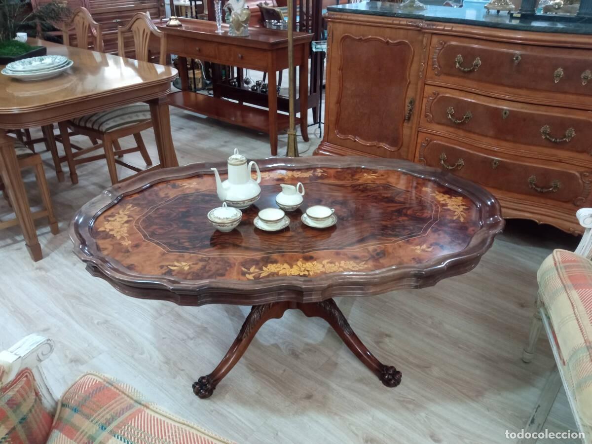 Antig&uuml;edades: Mesa de centro estilo victoriano - Foto 1