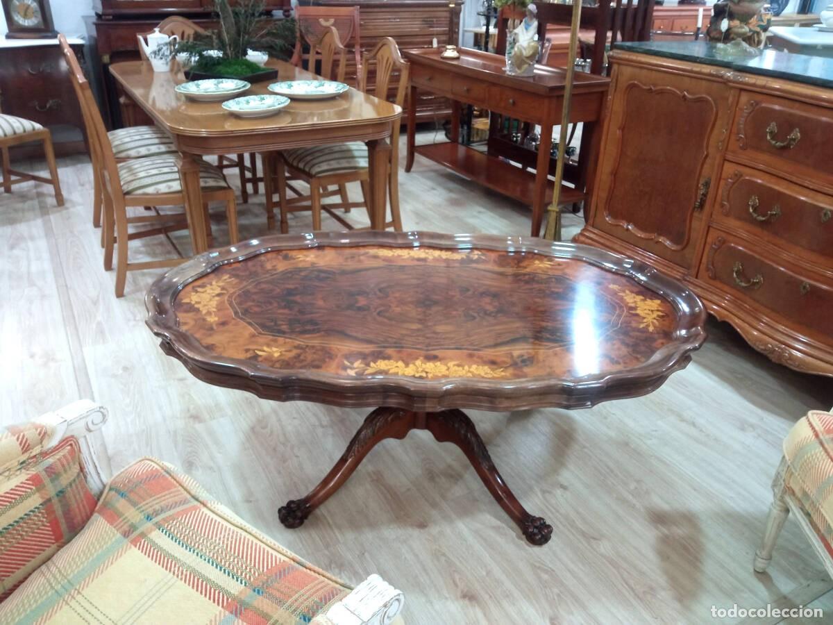 Antig&uuml;edades: Mesa de centro estilo victoriano - Foto 3