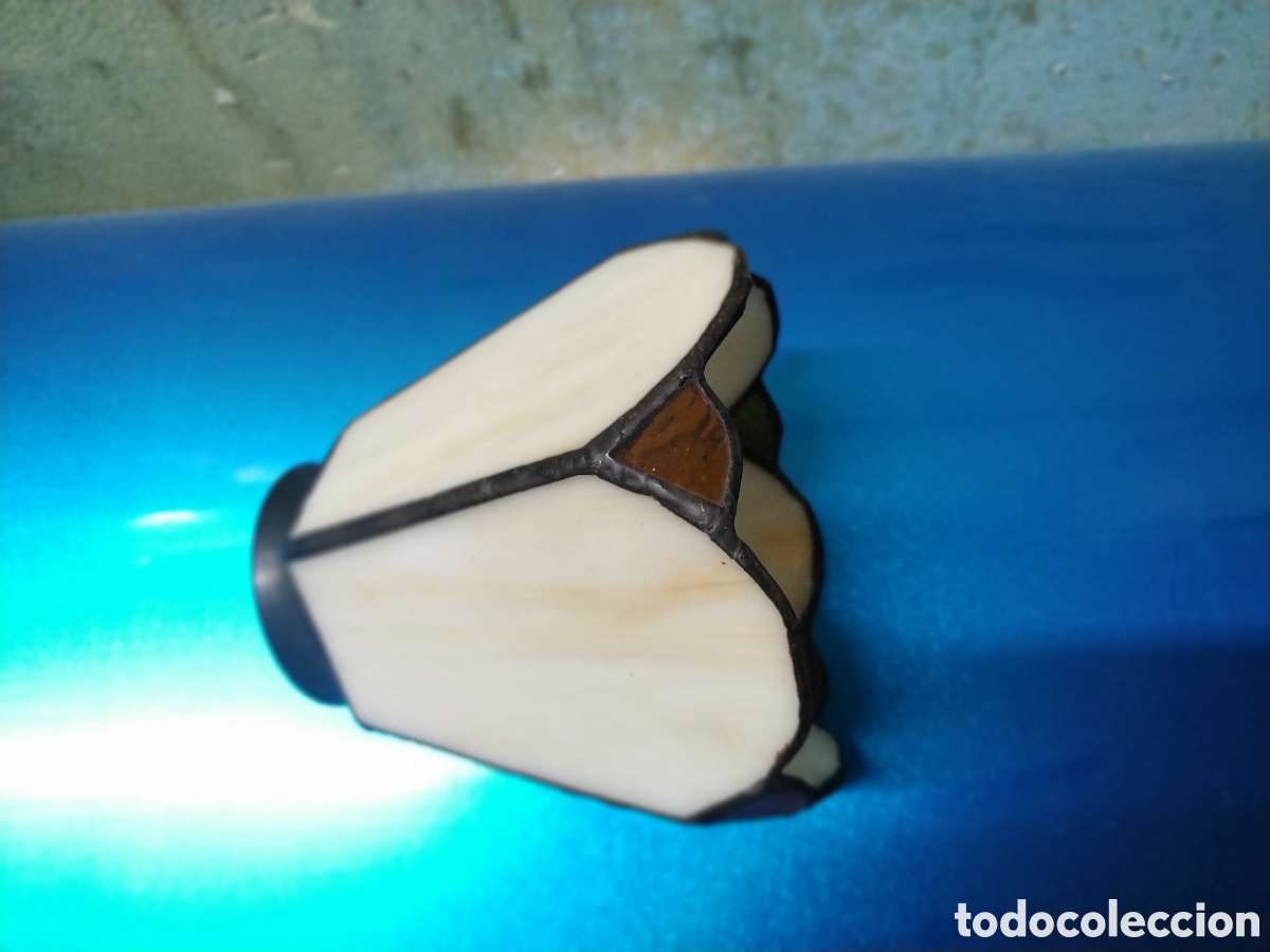 Antig&uuml;edades: 3 tulipas cristal emplomado - Foto 4