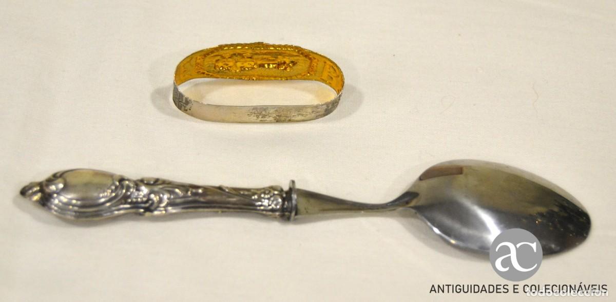 Antig&uuml;edades: Conjunto de beb&eacute; em vidro e prata com estojo - Foto 4