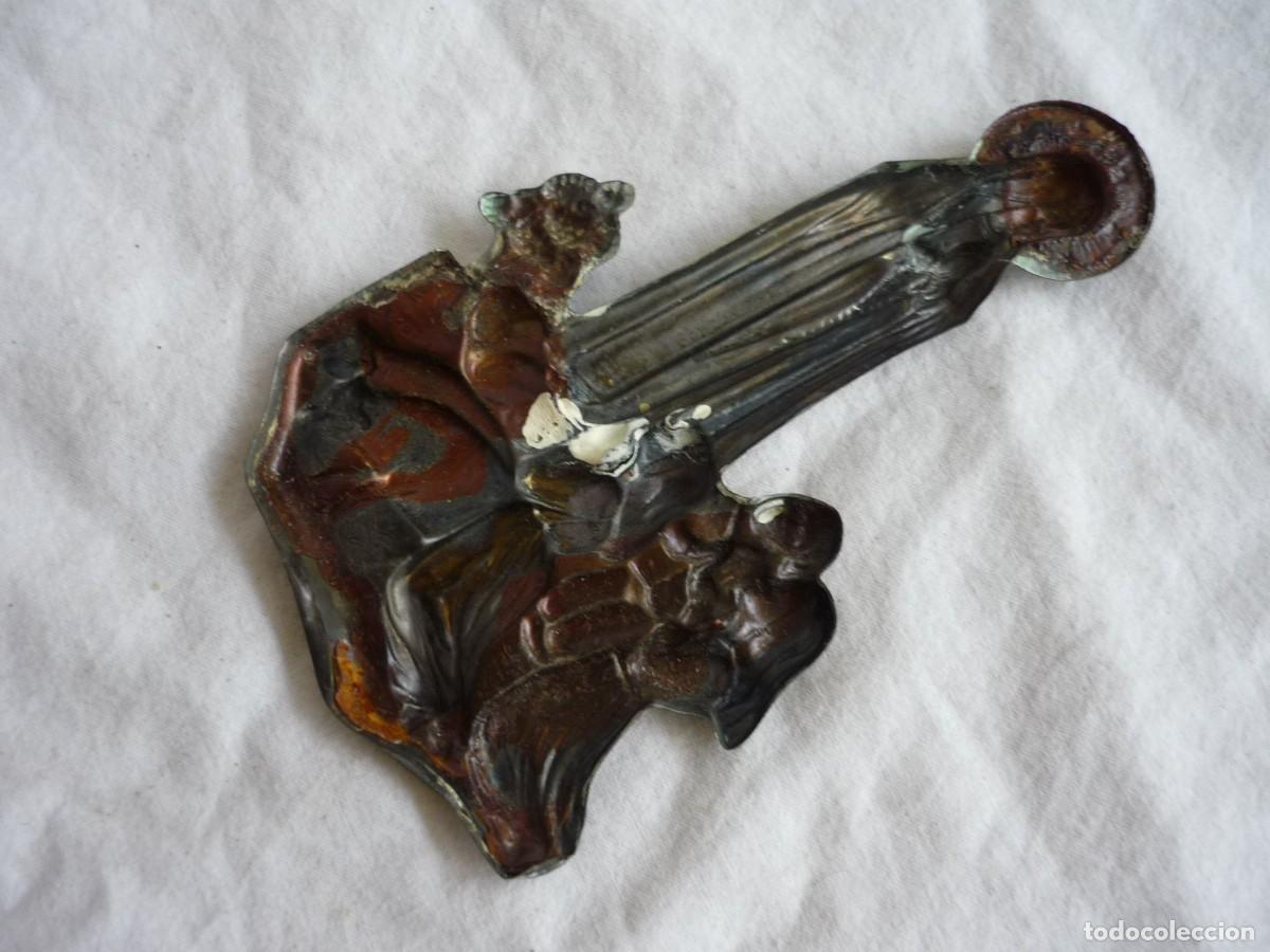 Antig&uuml;edades: Relieve de lat&oacute;n Virgen de F&aacute;tima - Foto 4