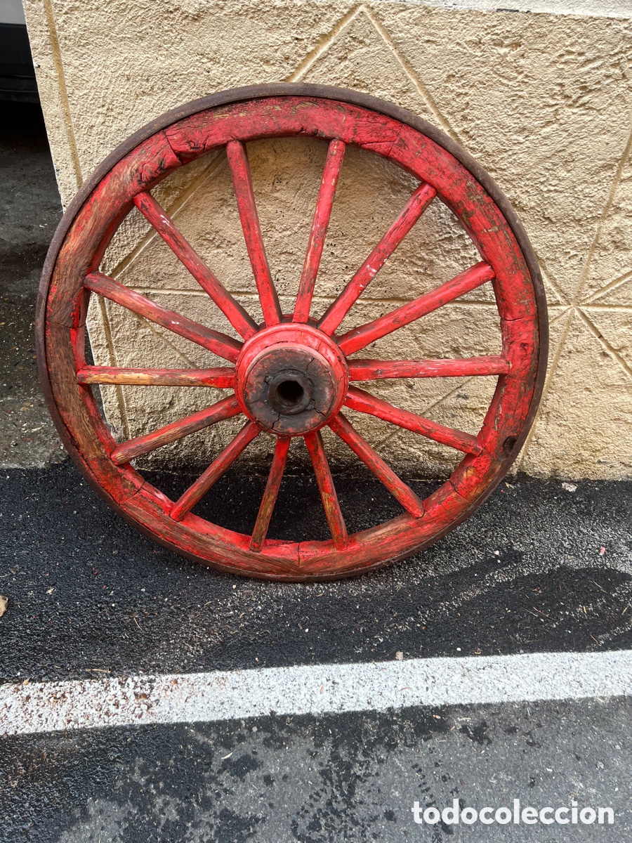 Antig&uuml;edades: Antigua rueda de radios. - Foto 2