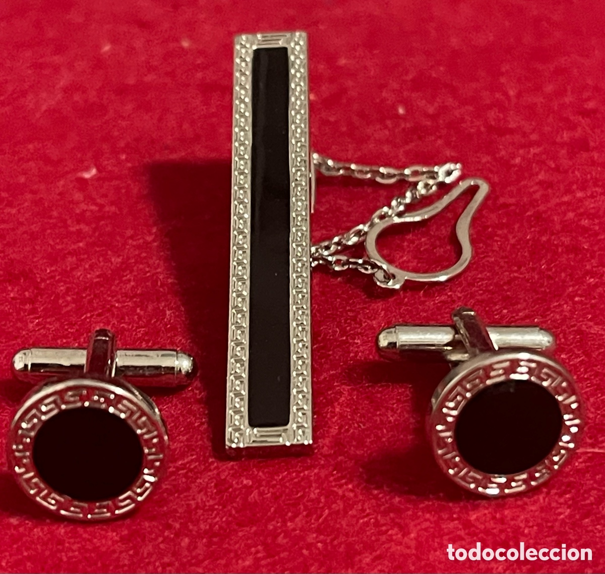 Antig&uuml;edades: Bonito, conjunto de gemelos, y pinza de corbata. - Foto 2