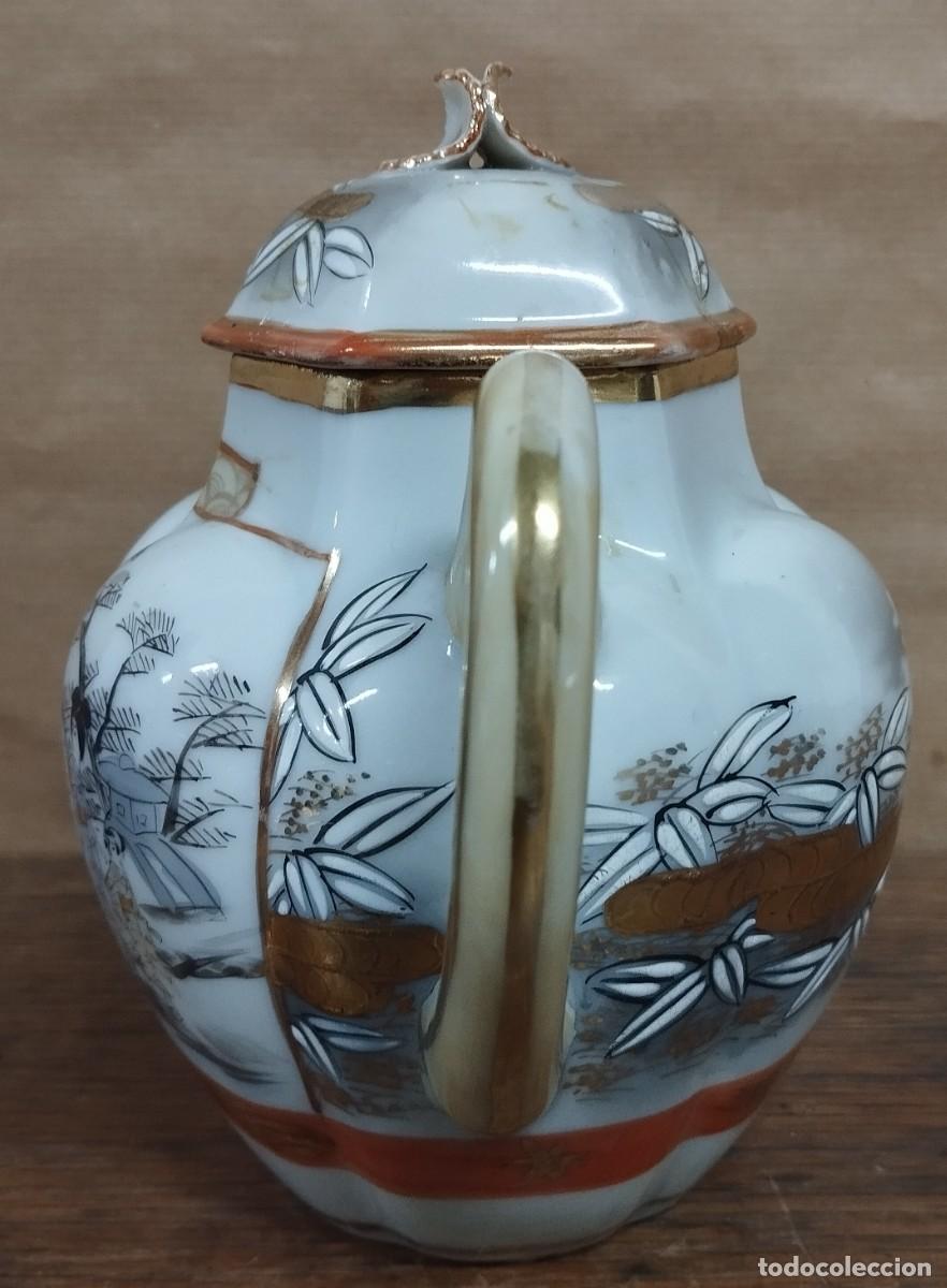 Antig&uuml;edades: CAFETERA Y LECHERA DE PORCELANA, ORIENTAL - Foto 4
