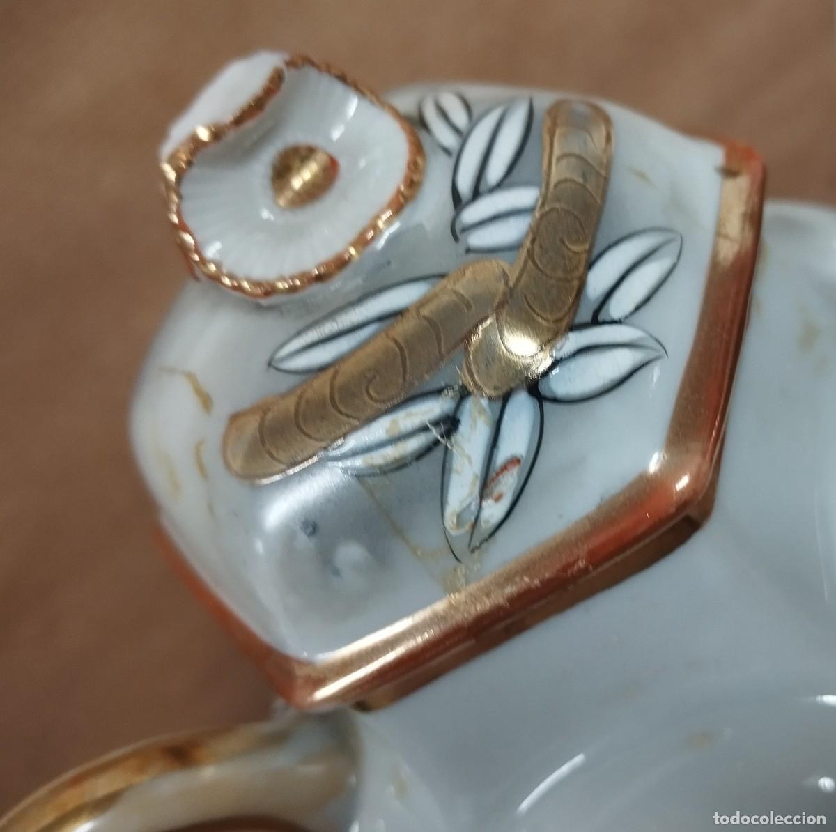 Antig&uuml;edades: CAFETERA Y LECHERA DE PORCELANA, ORIENTAL - Foto 6