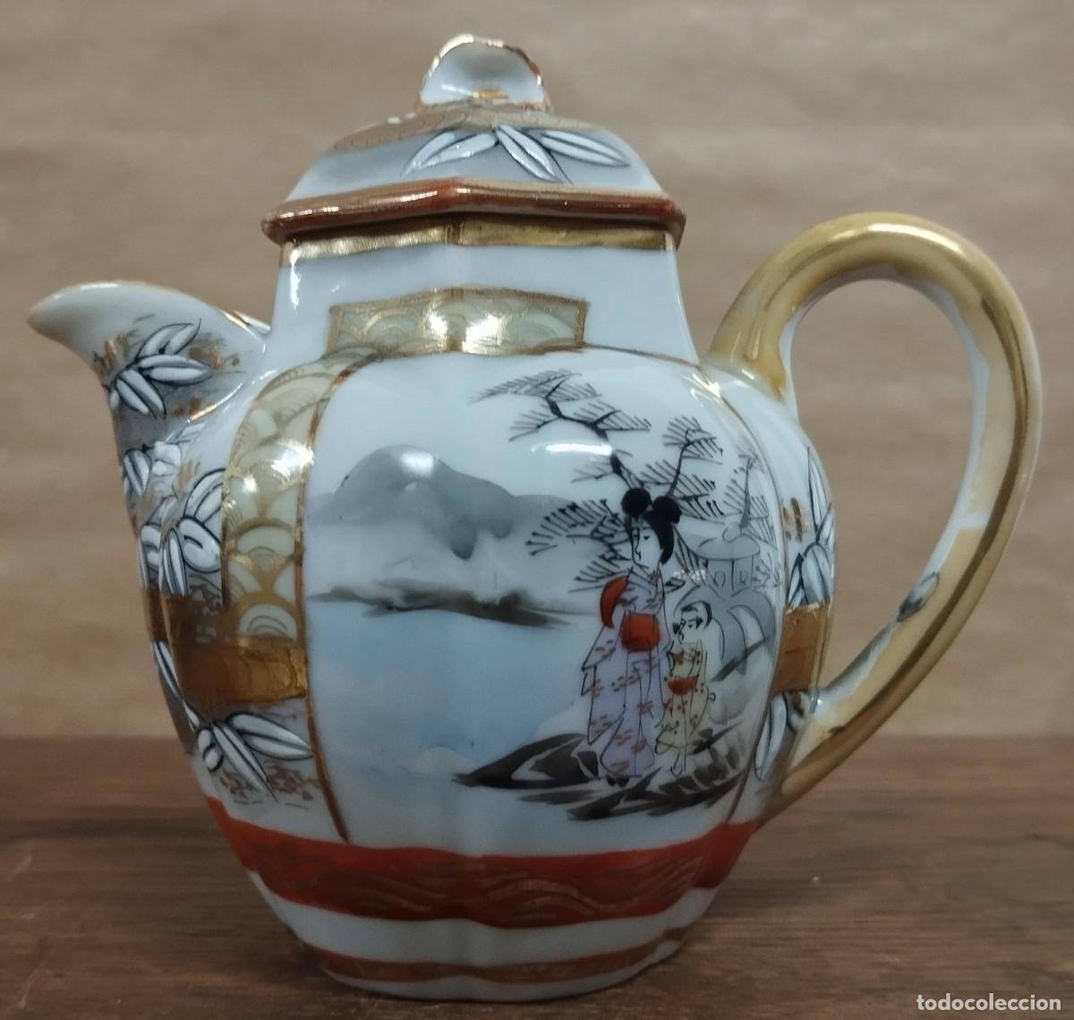 Antig&uuml;edades: CAFETERA Y LECHERA DE PORCELANA, ORIENTAL - Foto 8
