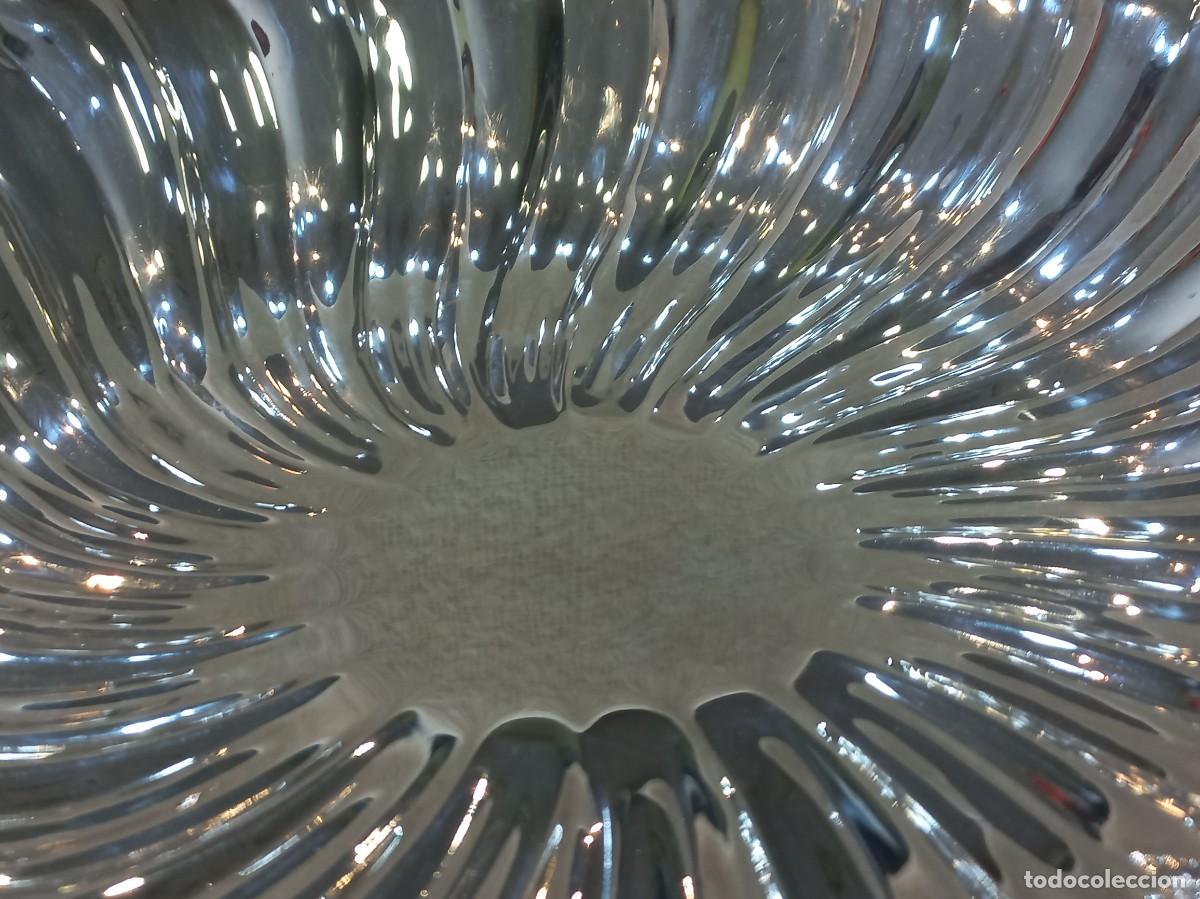 Antig&uuml;edades: BANDEJA (panera) &uml;VALERO&uml; silver plated ondas - Foto 5