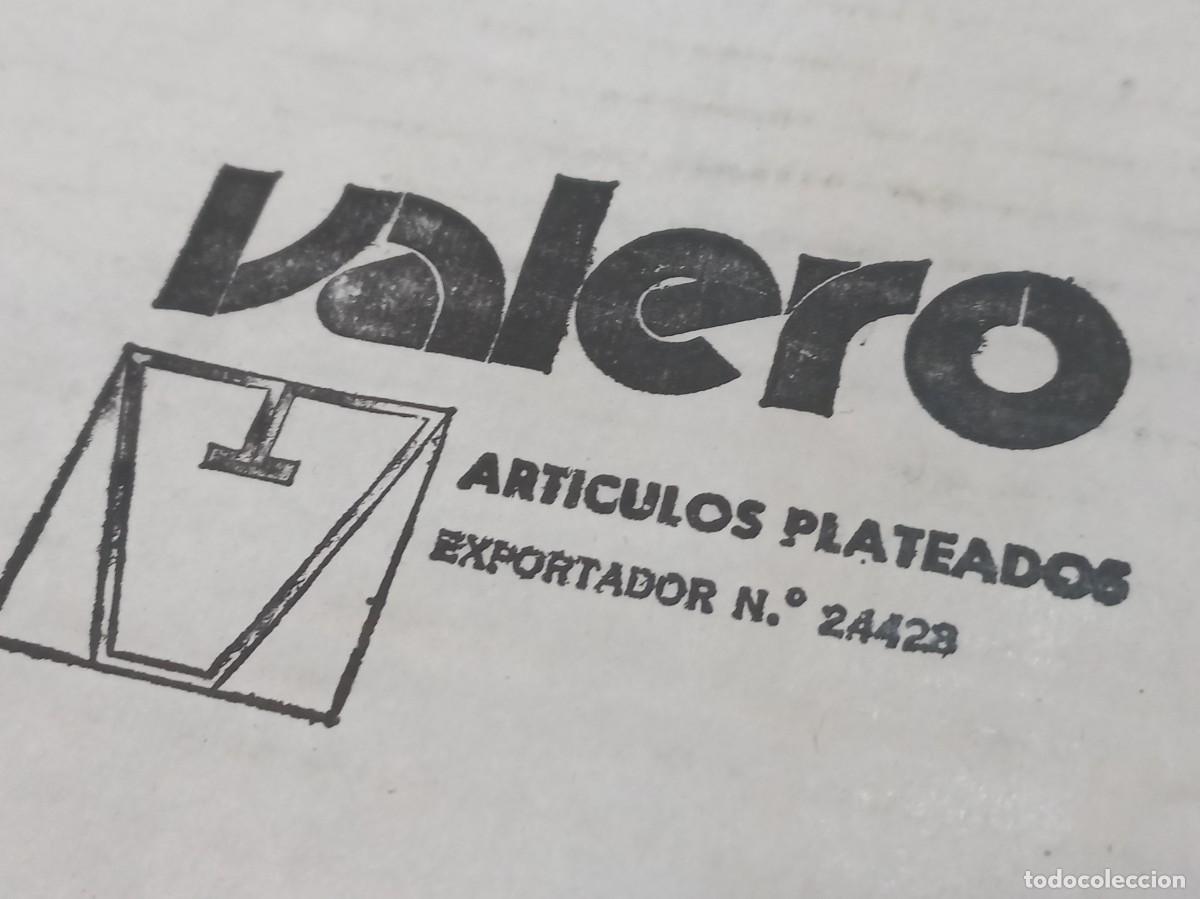 Antig&uuml;edades: BANDEJA (panera) &uml;VALERO&uml; silver plated ondas - Foto 15