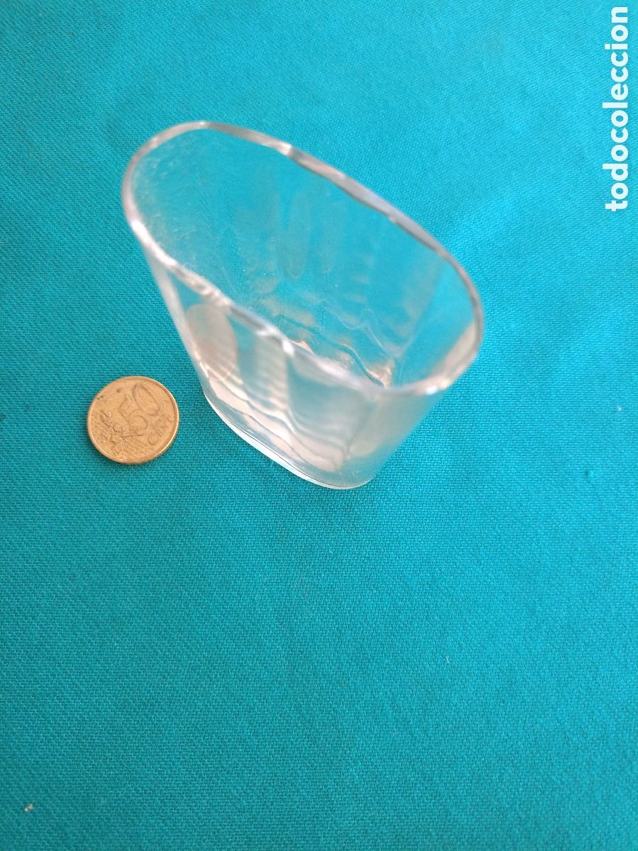 Antiques: ANTIGUO VASO DE PETACA O FALTRIQUERA, CRISTAL DE SANTA LUC&Iacute;A CARTAGENA MURCIA