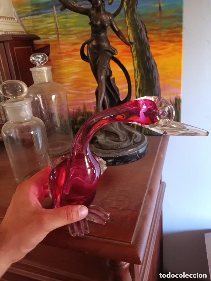 Antig&uuml;edades: Pato de murano en vidrio - Foto 4