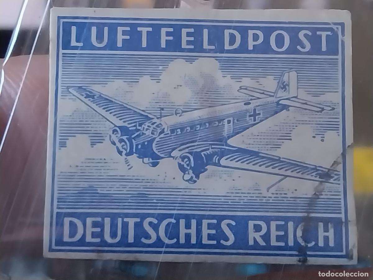 Antig&uuml;edades: LUFTFELDPOST DEUTSCHES REICH EPOCA NACI NAZI SELLO BORDES RECORTADOS