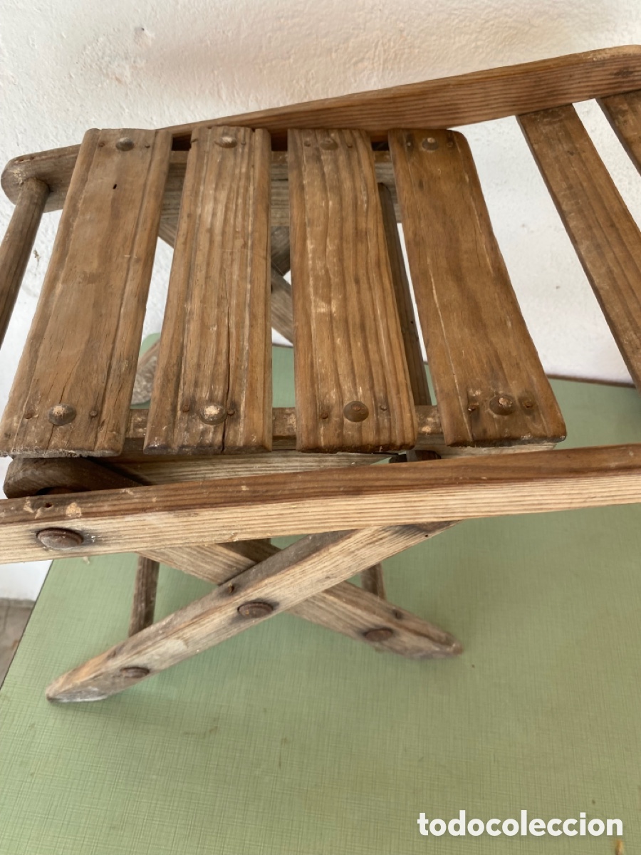 Antig&uuml;edades: Silla antigua infantil de madera - Foto 5