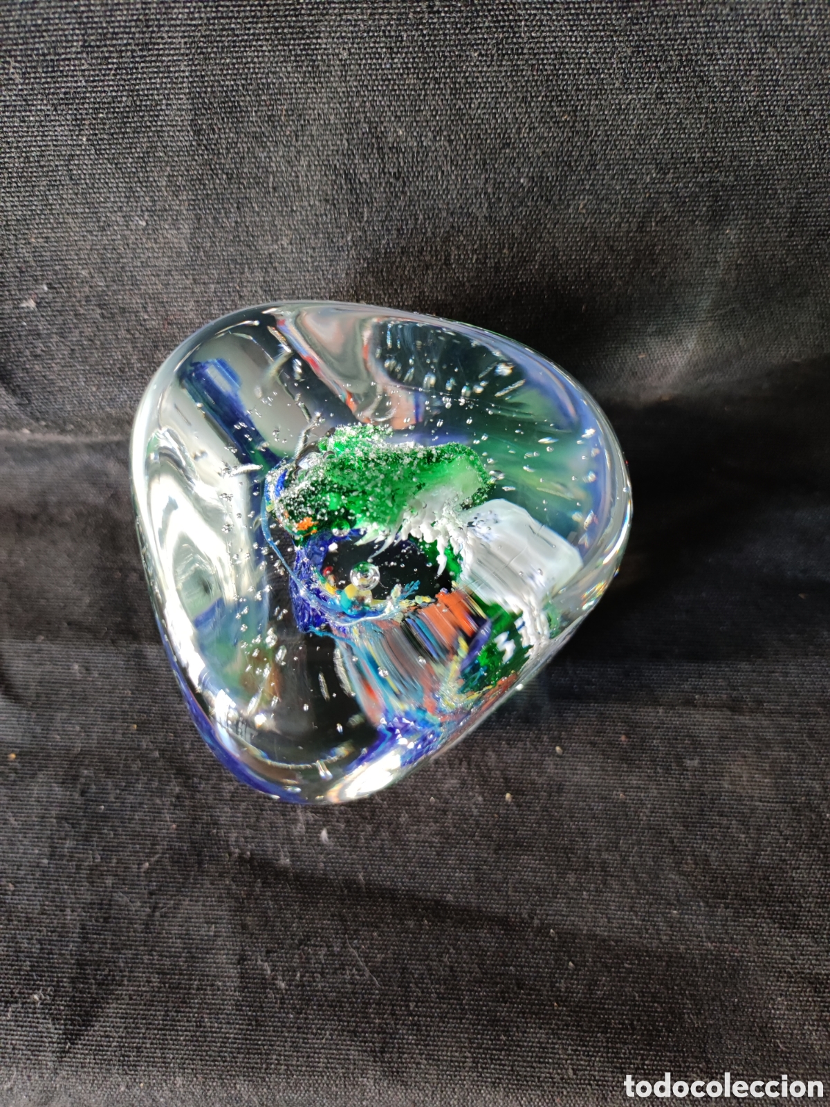 Antig&uuml;edades: Pisapapeles cristal raro - Foto 2