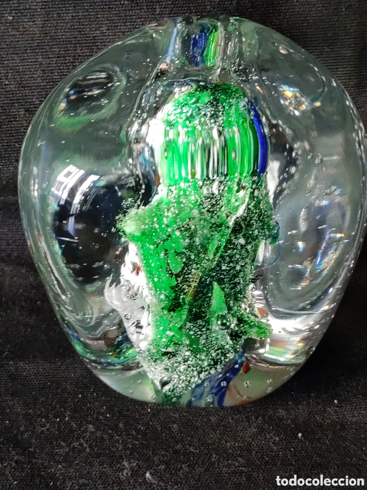 Antig&uuml;edades: Pisapapeles cristal raro - Foto 4