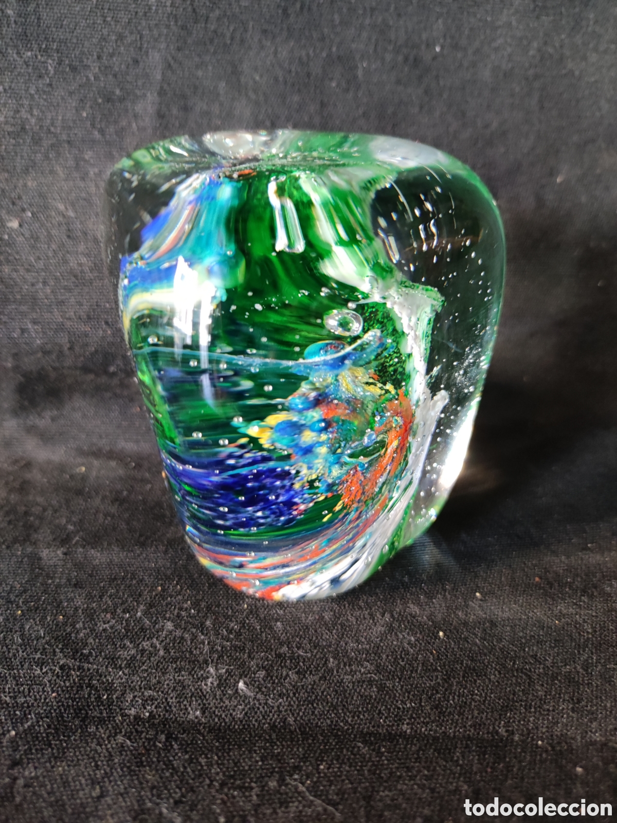 Antig&uuml;edades: Pisapapeles cristal raro - Foto 1
