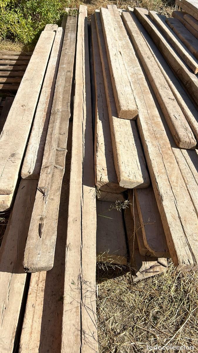 Antiquit&eacute;s: TABLEROS Y MADERA ANTIGUA DE ANDAMIAJES CONJUNTO VARIEDAD DE LARGOS DESTACA 2 TABLONES DE 6 METROS