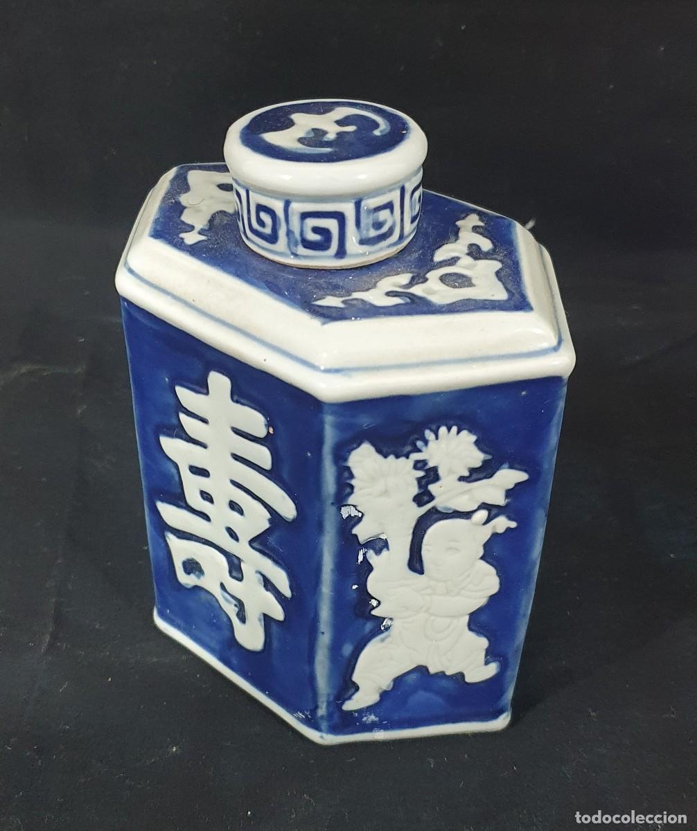 Antig&uuml;edades: Tarro de te porcelana china - Foto 1