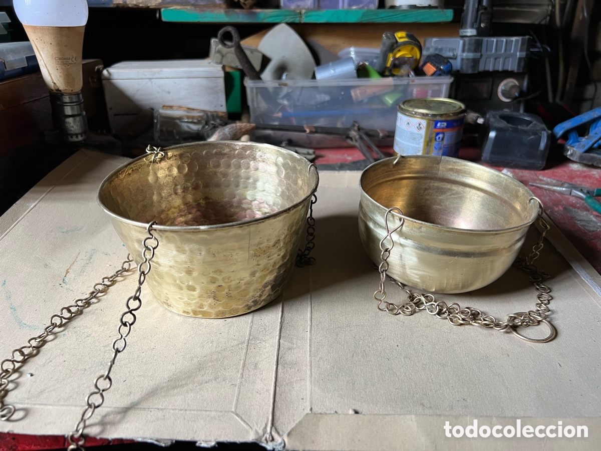 Antig&uuml;edades: BALANZA DE DOS PLATOS HONDOS - Foto 3