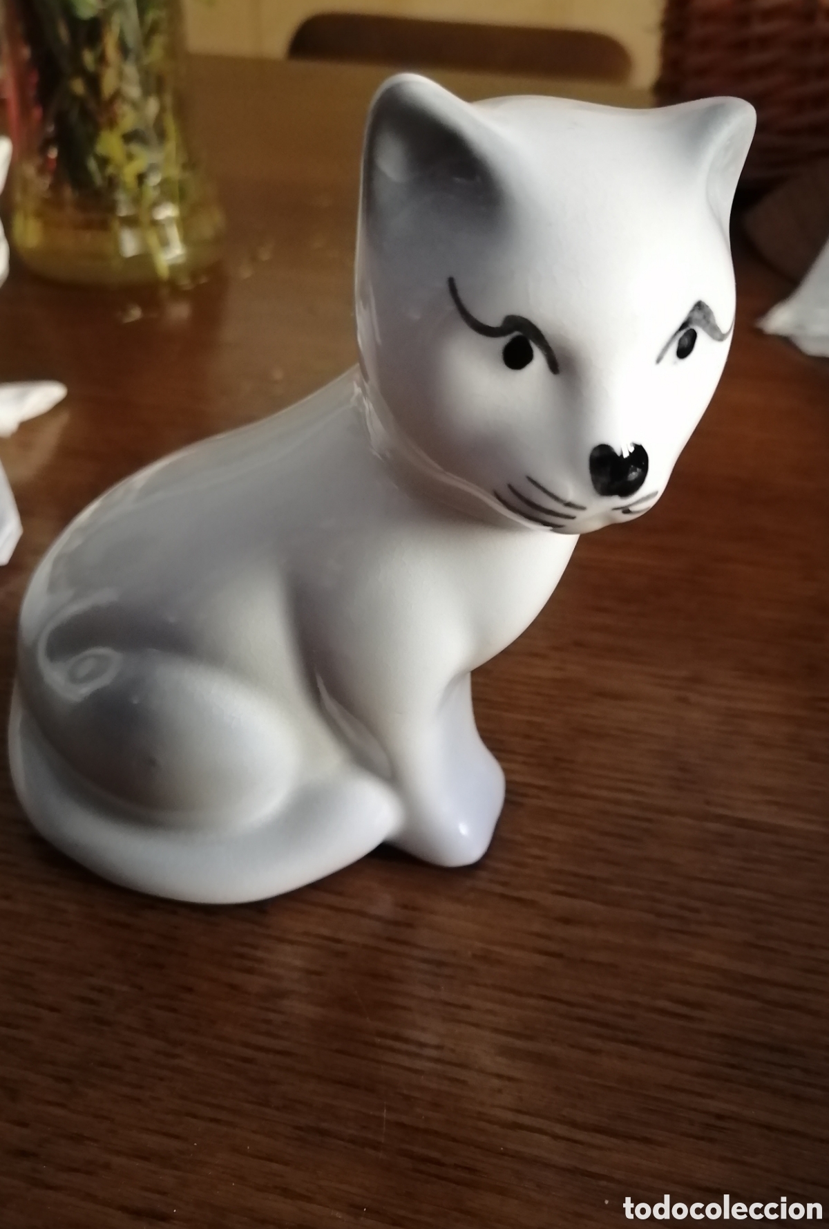 Antig&uuml;edades: Antiguo gato de porcelana - Foto 1