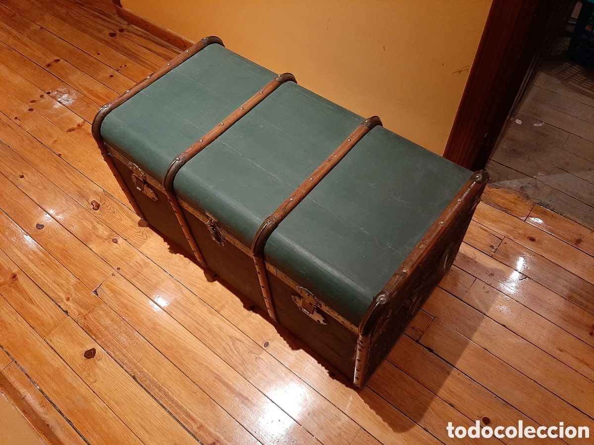 Antig&uuml;edades: Baul de barco vintage - Foto 2