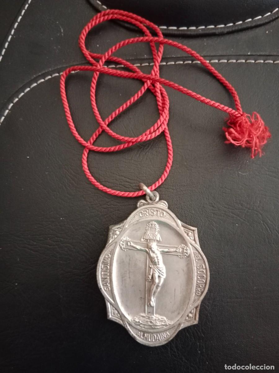 Antig&uuml;edades: MEDALLA 2&ordm; CENTENARIO SANTISIMO CRISTO DEL SOCORRO - ALMUDAINA - Foto 1