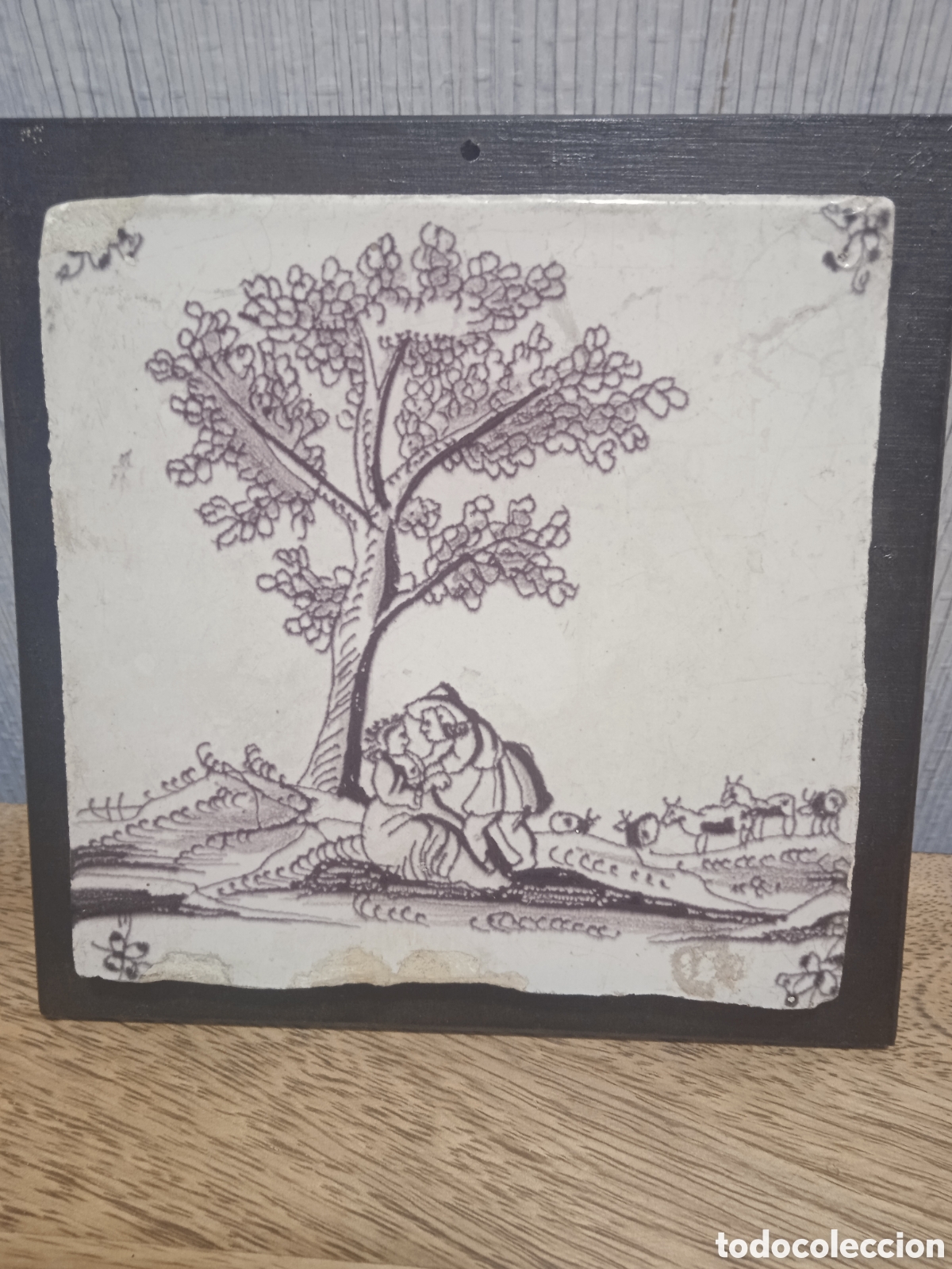 Antig&uuml;edades: Azulejo antiguo siglo 18 - Foto 1