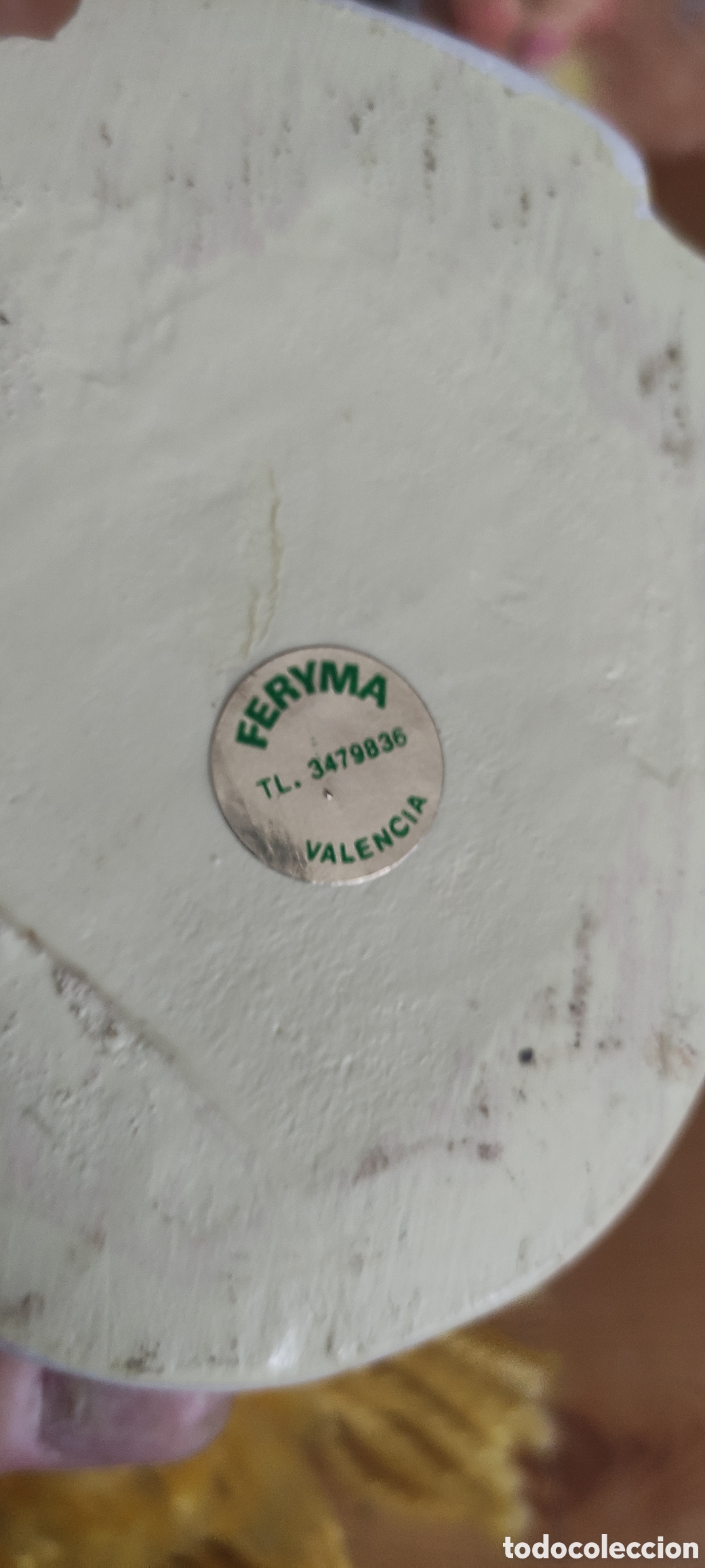 Antig&uuml;edades: Pareja mu&ntilde;ecas de escayola vintage - Foto 5