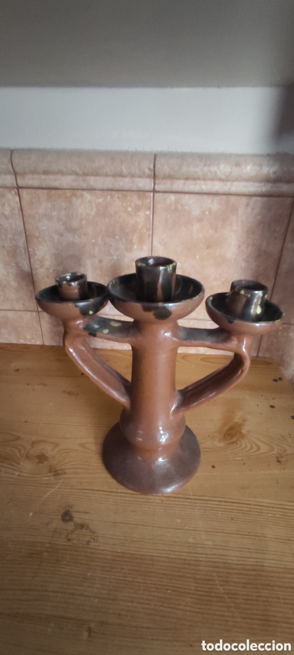 Antig&uuml;edades: Candelabro o portavelas - Foto 2