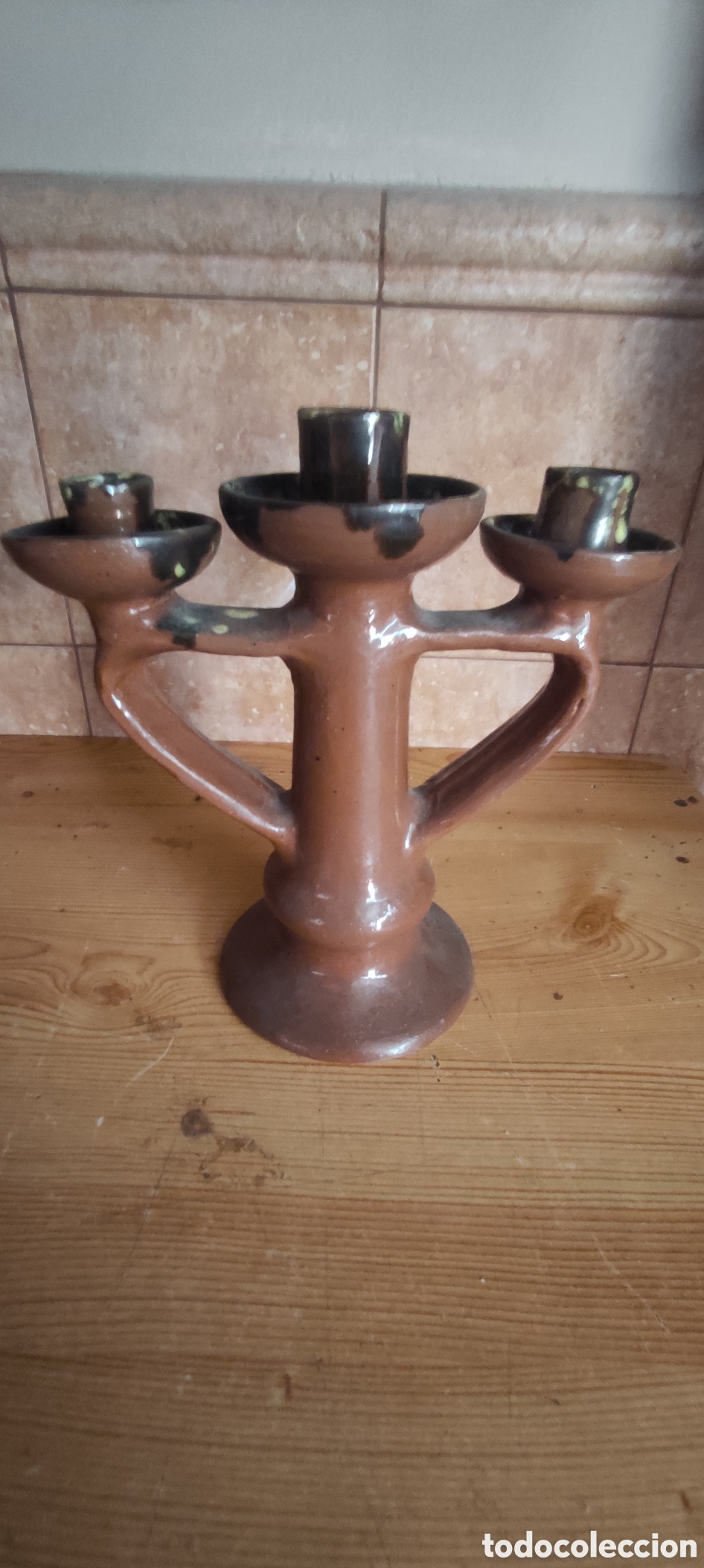 Antig&uuml;edades: Candelabro o portavelas - Foto 5