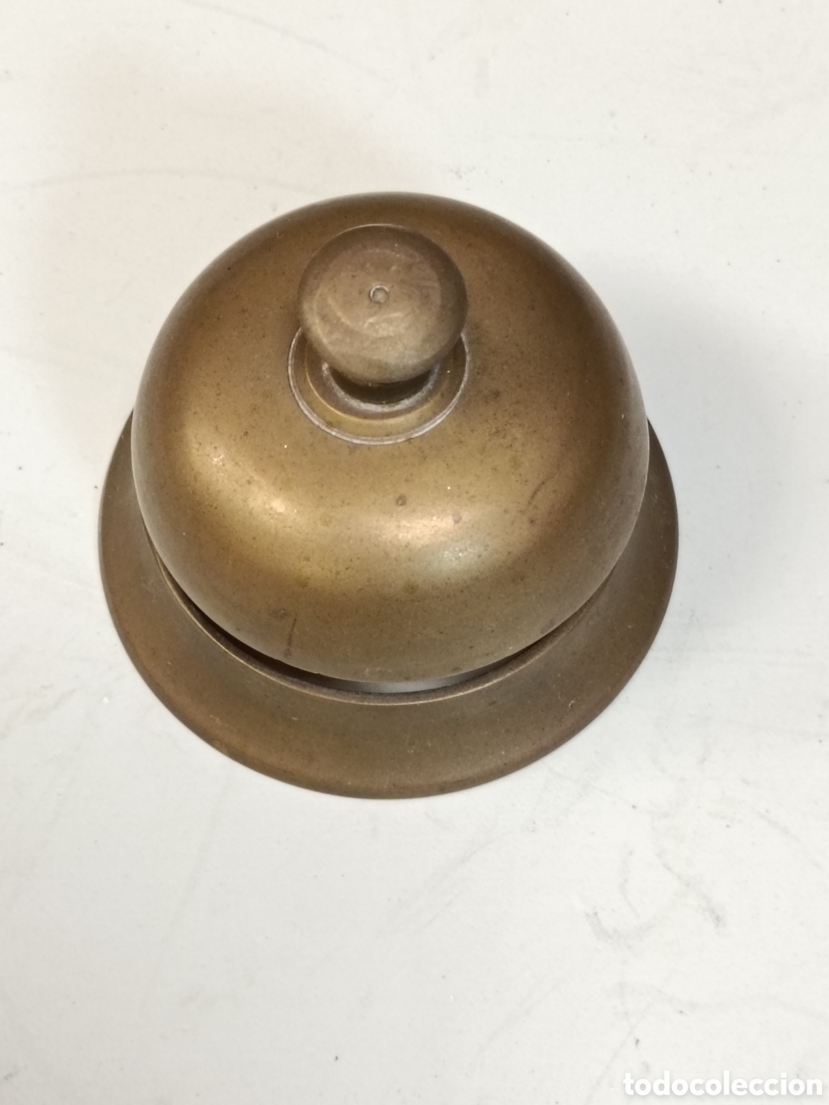 Antig&uuml;edades: ANTIGUO TIMBRE RECEPCI&Oacute;N. REALIZADO EN BRONCE. - Foto 2
