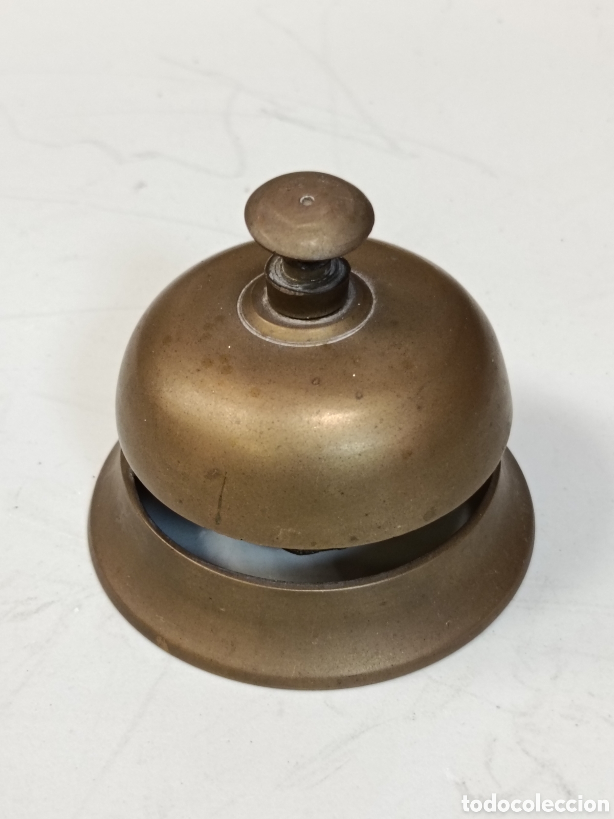 Antig&uuml;edades: ANTIGUO TIMBRE RECEPCI&Oacute;N. REALIZADO EN BRONCE. - Foto 1