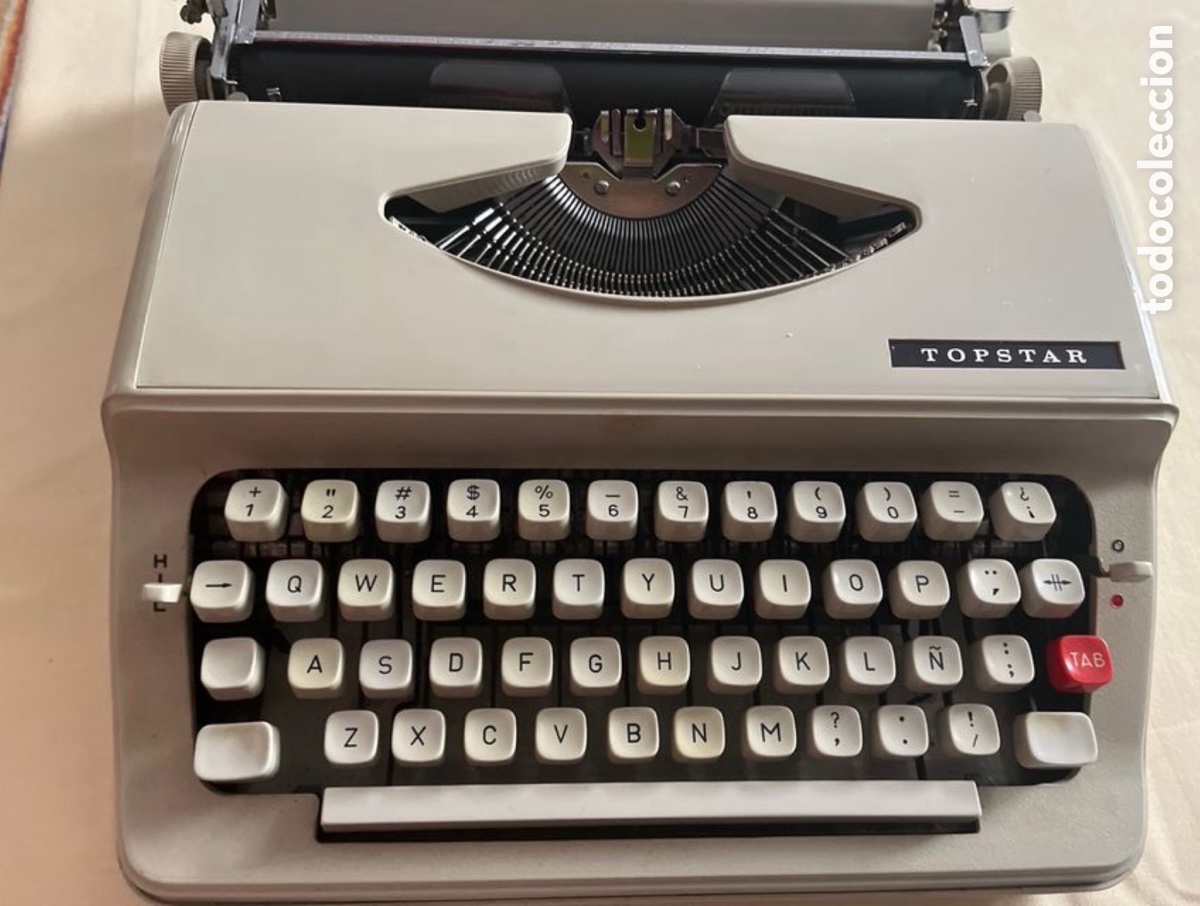 Antig&uuml;edades: M&aacute;quina de escribir TopStar - Foto 2